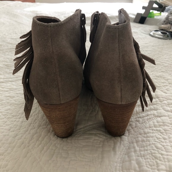 Tahari Camila style suede distressed bootie - Picture 3 of 4